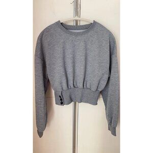 Elegant Long Sleeve Crew Neck Pullover - Comfortable Stretchy Polyester Blend